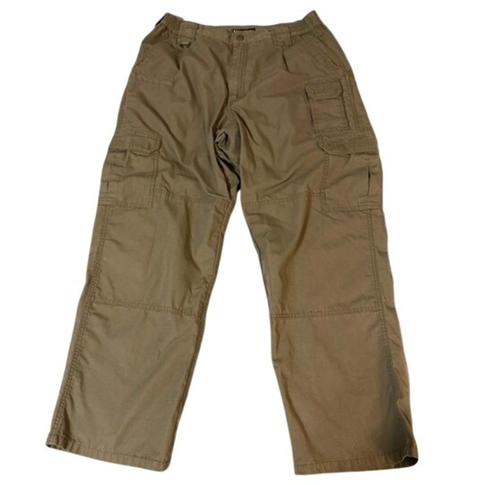 5.11 Tactical Series Ripstop Cargo Pants Mens 34x30 Khaki Work Utility Outdoor